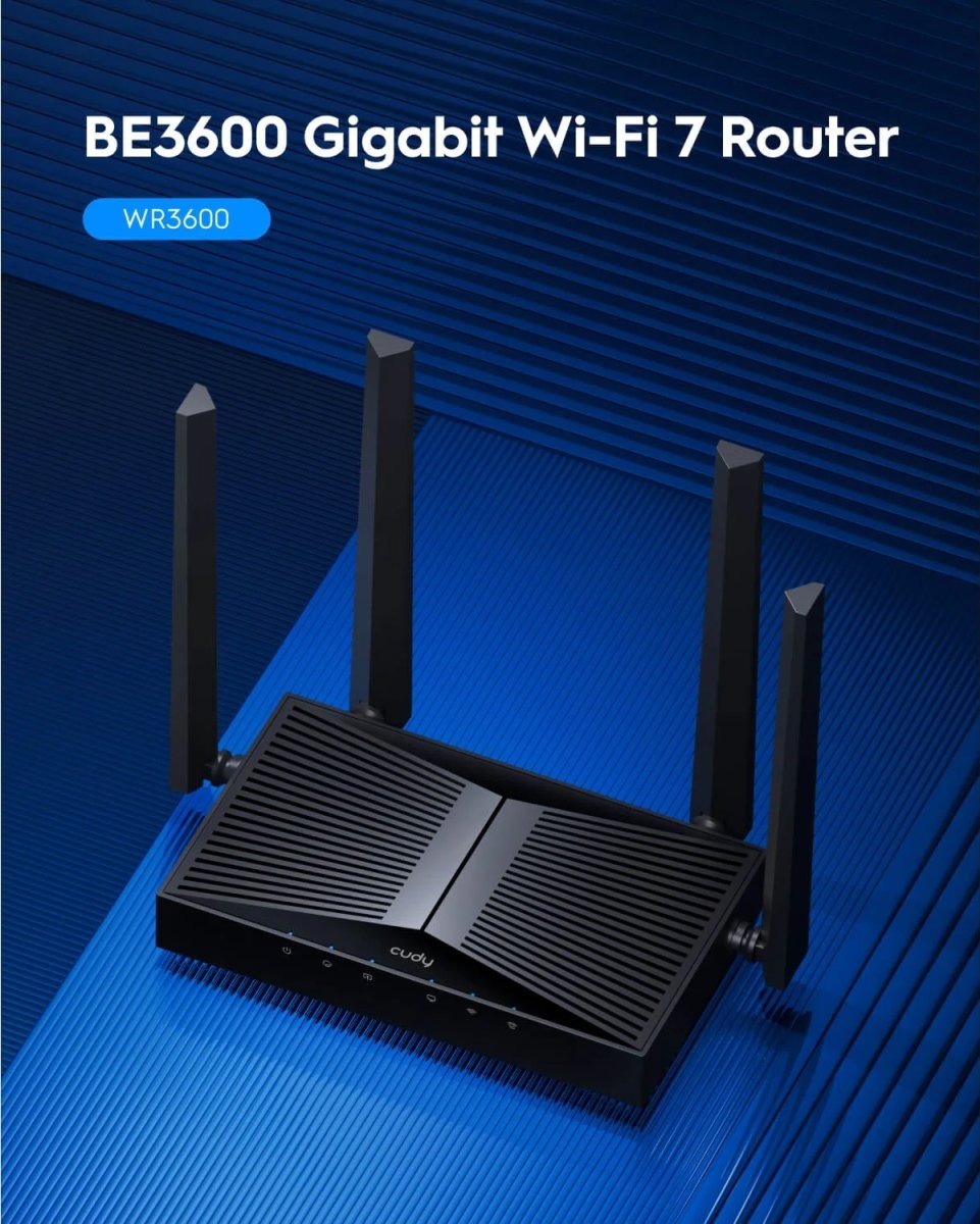 CUDY Wi-Fi Router WR3600, WF7, BE3600 Gigabit Mesh