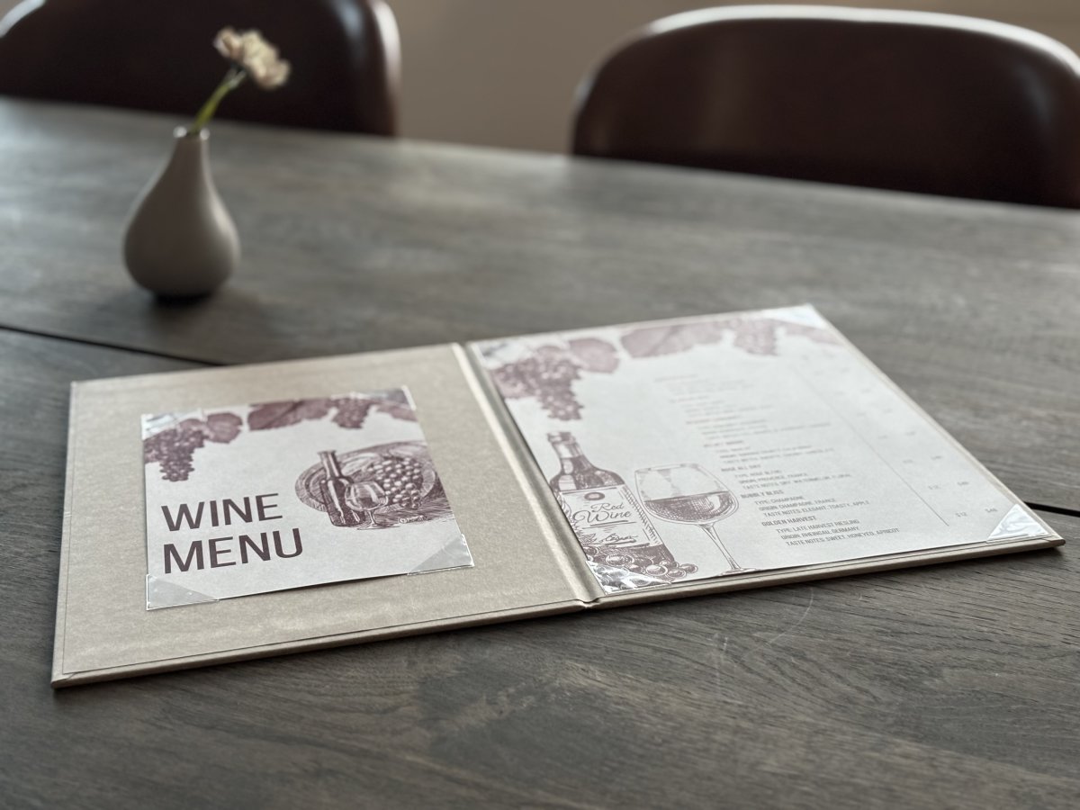 Menu omslag | A4 | Natur | Logo