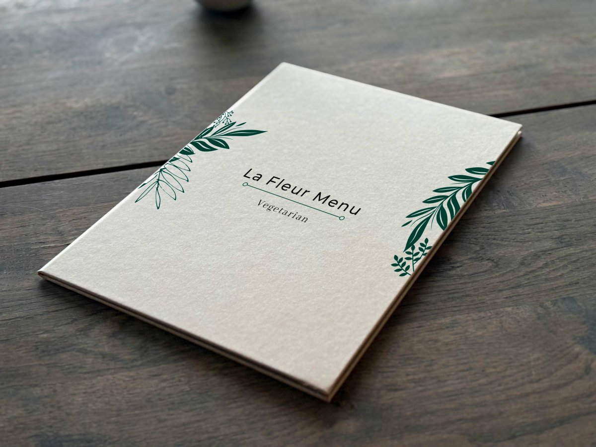 Menu omslag | A4 | Natur | Logo