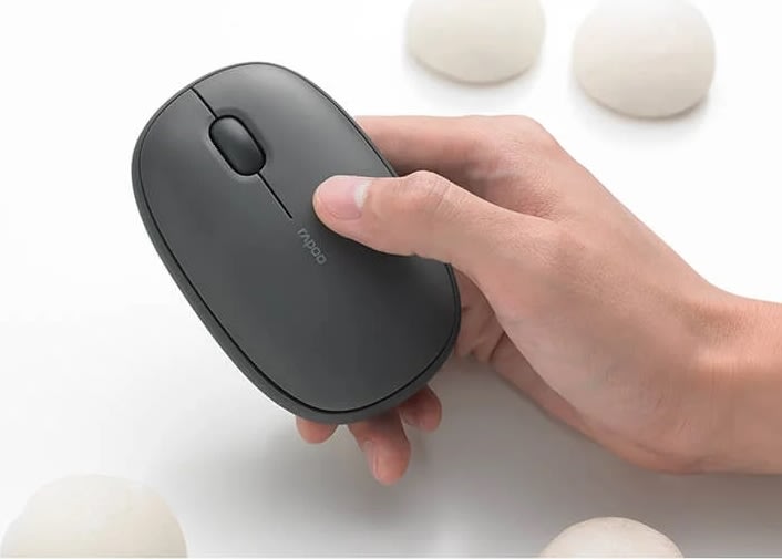 RAPOO Mus M660 lydløs, Trådløs, Multi-Mode, Grå