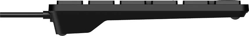 RAPOO Tastatur NK8020, USB-kablet, sort