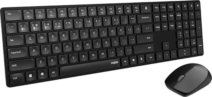 RAPOO Tastatur/Mus-Sæt 8020M, Multi-Mode, Trådløs