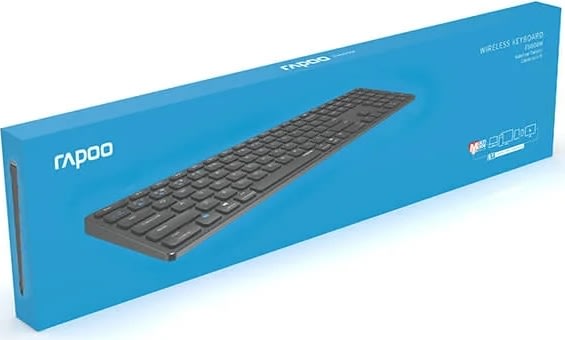 RAPOO Tastatur E9800M, Multi-Mode, Trådløst, Grå
