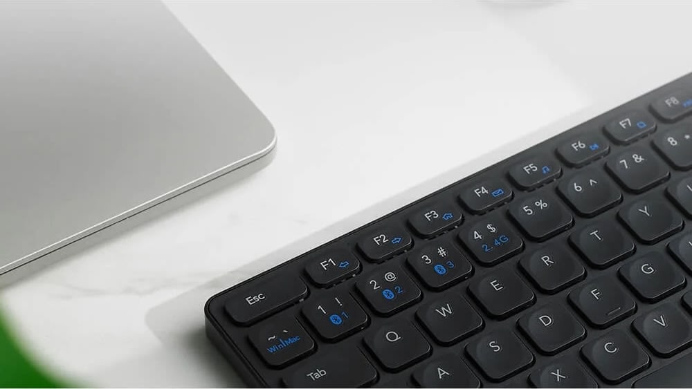 RAPOO Tastatur E9800M, Multi-Mode, Trådløst, Grå