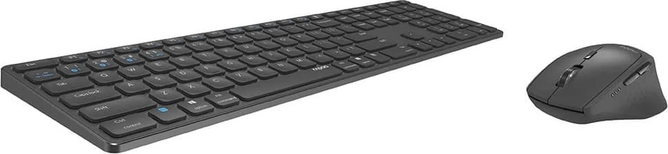 RAPOO Tastatur/Mus-Sæt 9800M, Trådløs, Multi-Mode