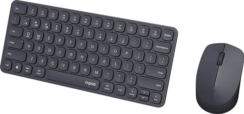 RAPOO Tastatur/Mus-Sæt 9010M, Trådløs, Multi-Mode