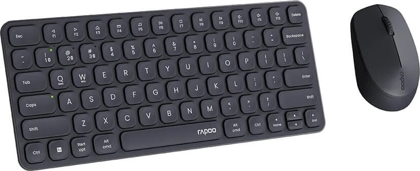 RAPOO Tastatur/Mus-Sæt 9010M, Trådløs, Multi-Mode