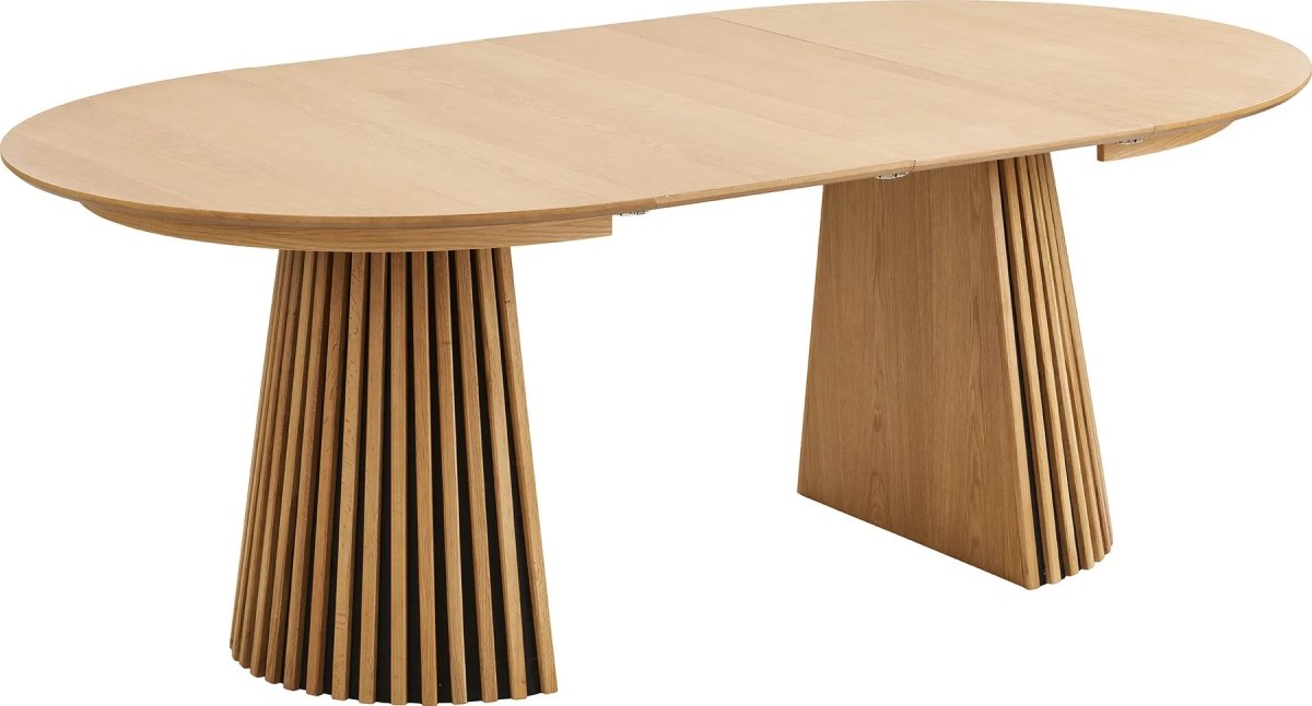 Osaka kantinebord Ø120/120-200x75 cm, egfiner