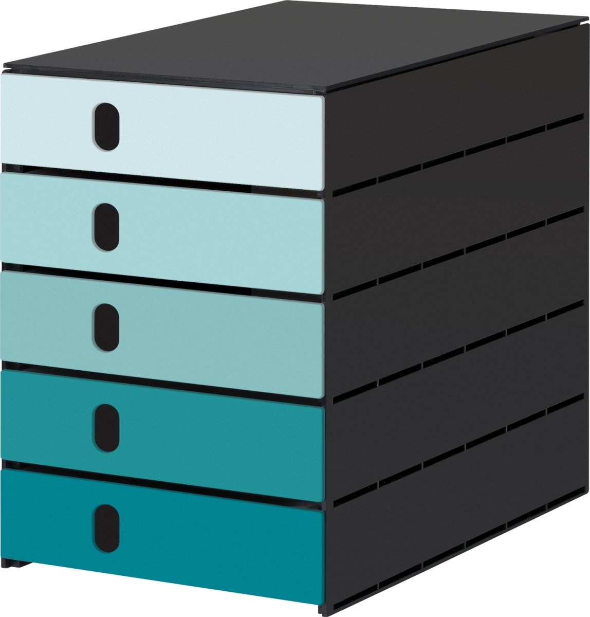Styroval Pro Eco Skuffekabinet | 5 skuffer | Aqua