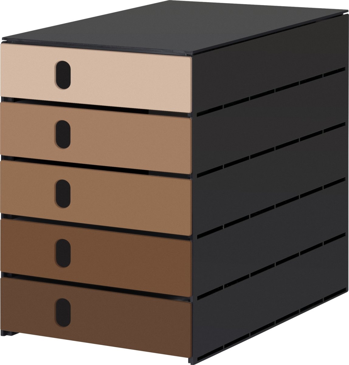 Styroval Pro Skuffekabinet | 5 skuffer | Mocca