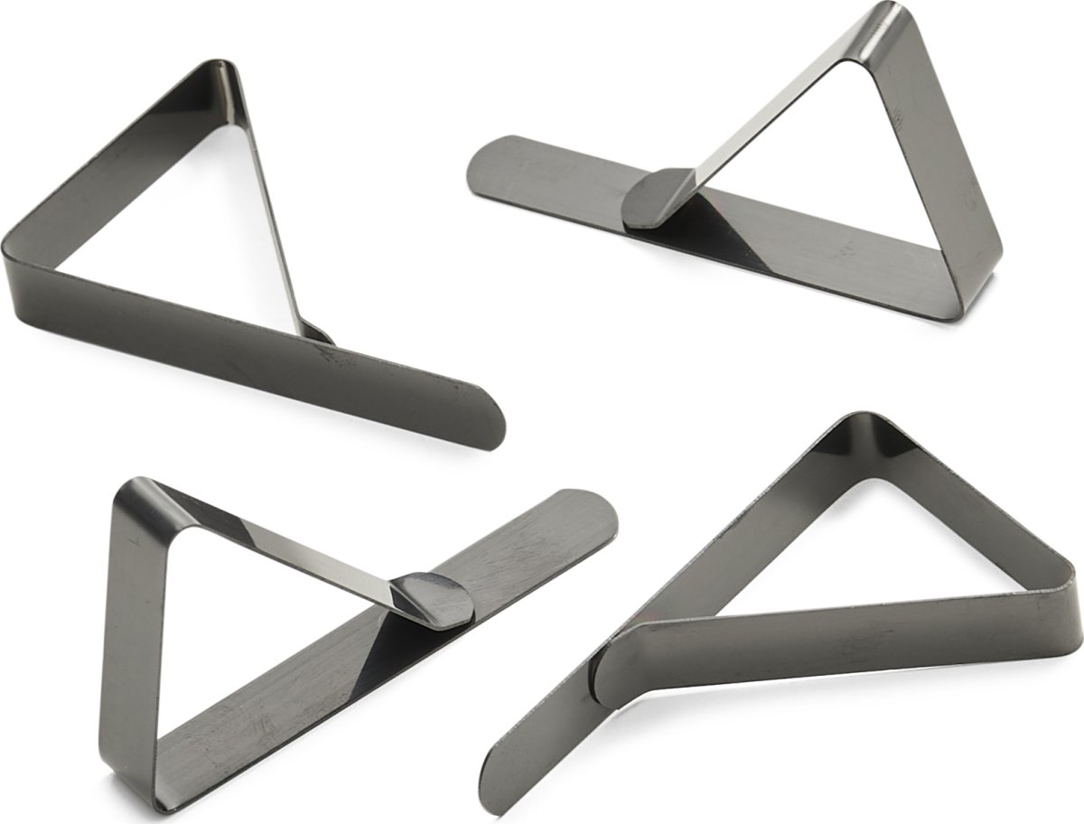 Dugklemmer, sort farvet, 4 stk.