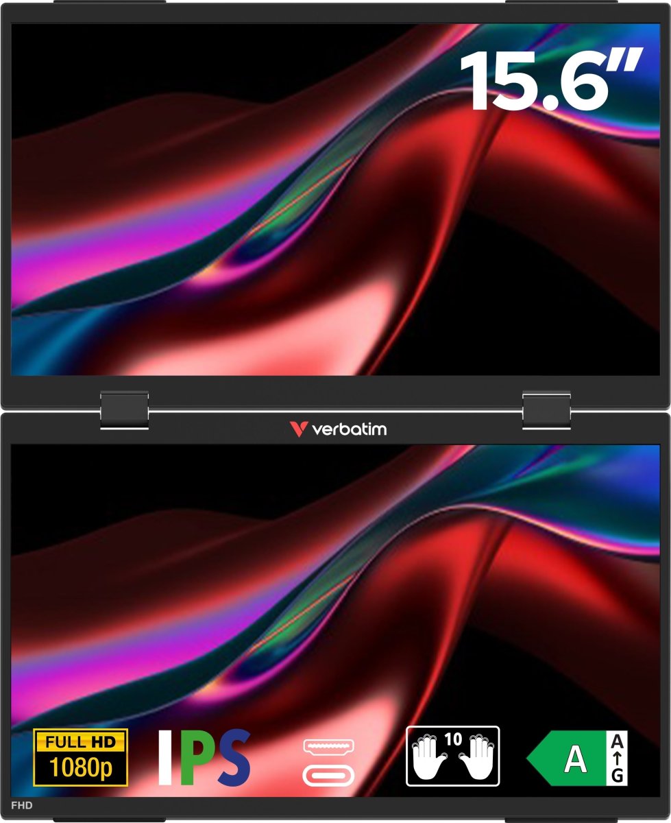 Verbatim 15.6'' Dual Transportabel Touch-skærm
