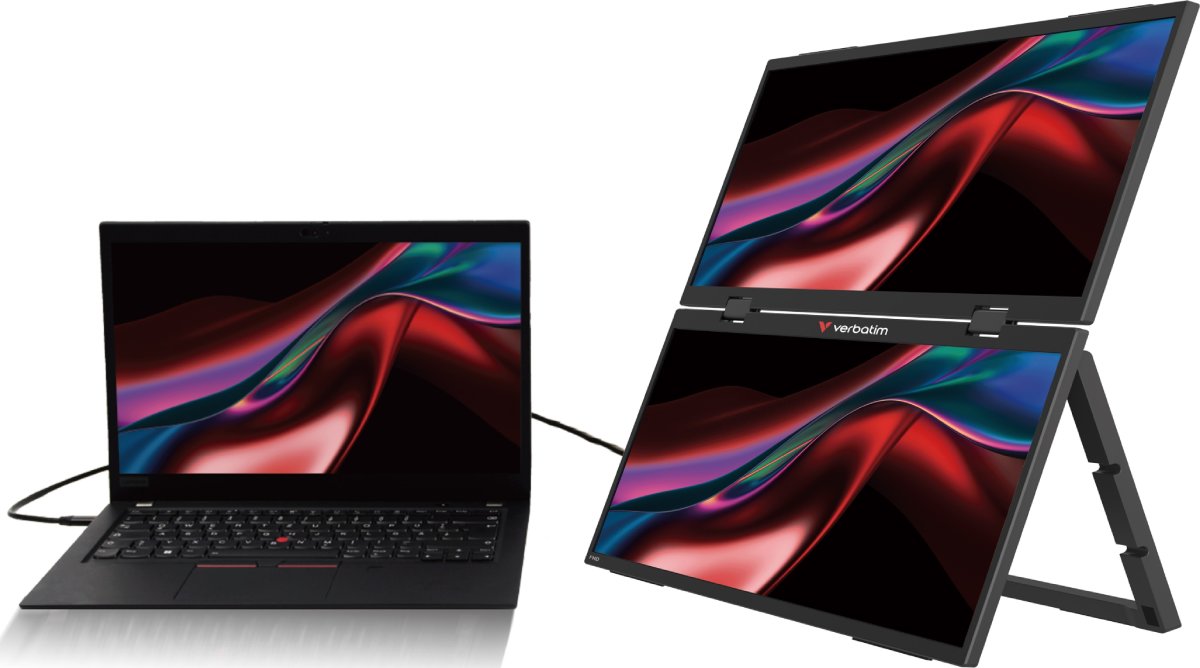 Verbatim 15.6'' Dual Transportabel skærm