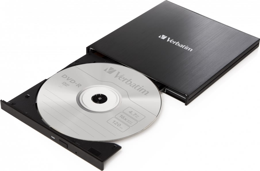 Verbatim Slank ekstern CD/DVD-brænder med USB-C