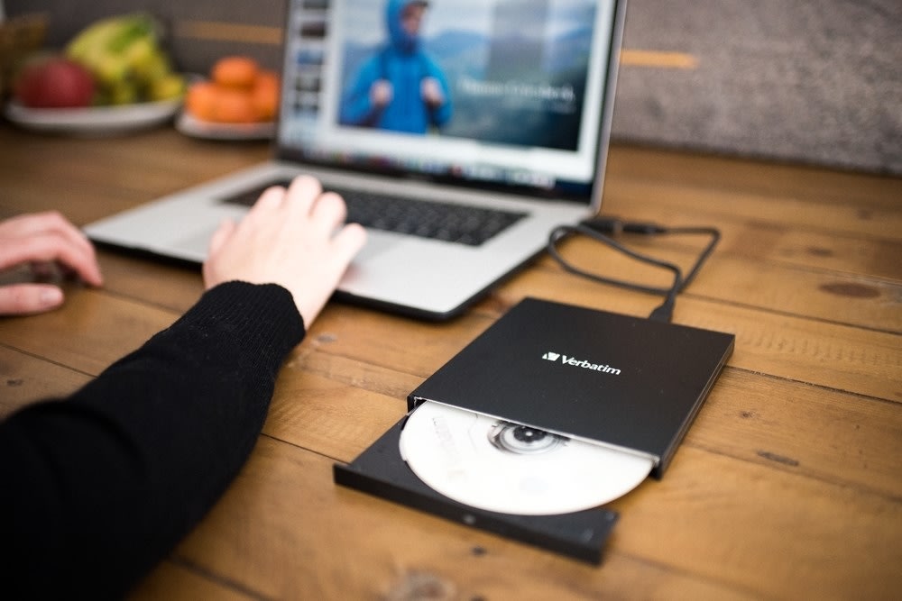 Verbatim Slank ekstern CD/DVD-brænder med USB-C