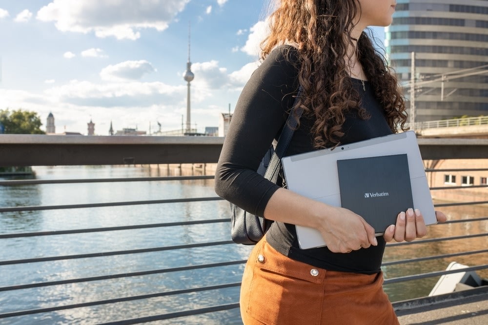 Verbatim Slank ekstern CD/DVD-brænder med USB-C