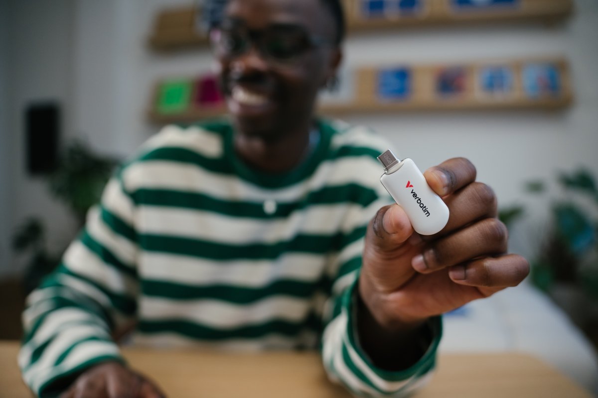 VERBATIM Plectra USB-C Flash Drive, Hvid - 512GB