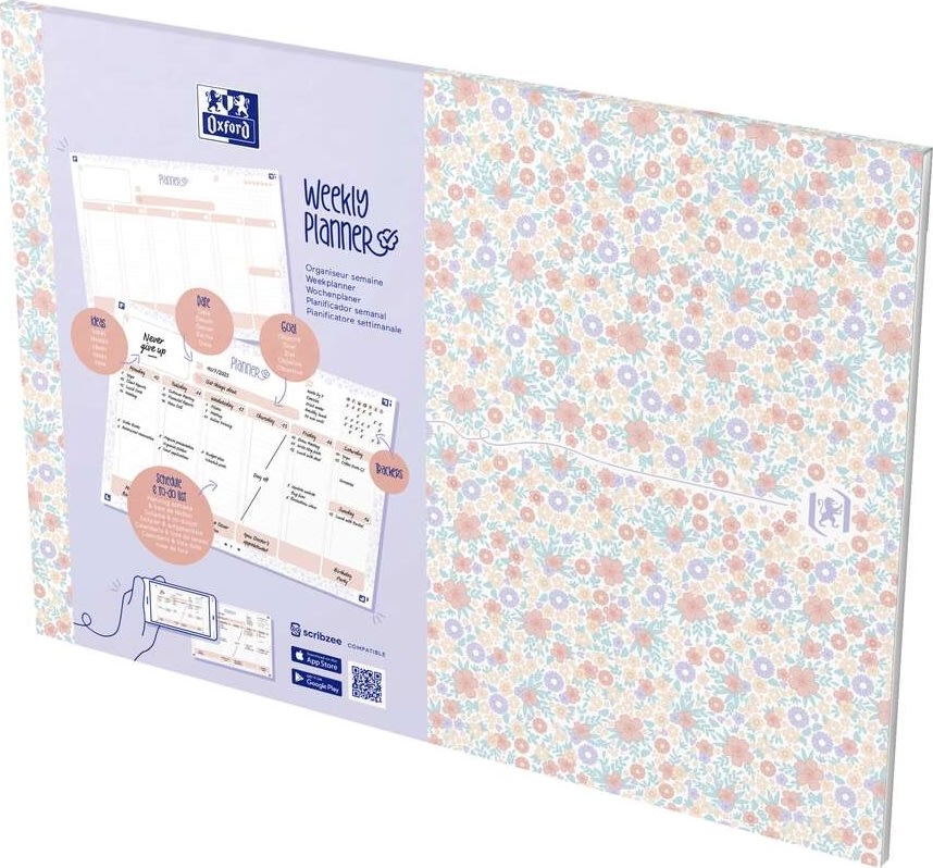 Oxford Floral Weekly Planner | A4