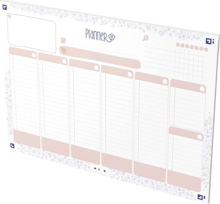 Oxford Floral Weekly Planner | A4