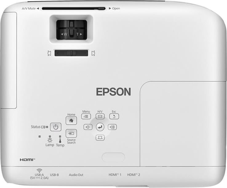 Epson EB-FH08 3LCD-projektor, hvid