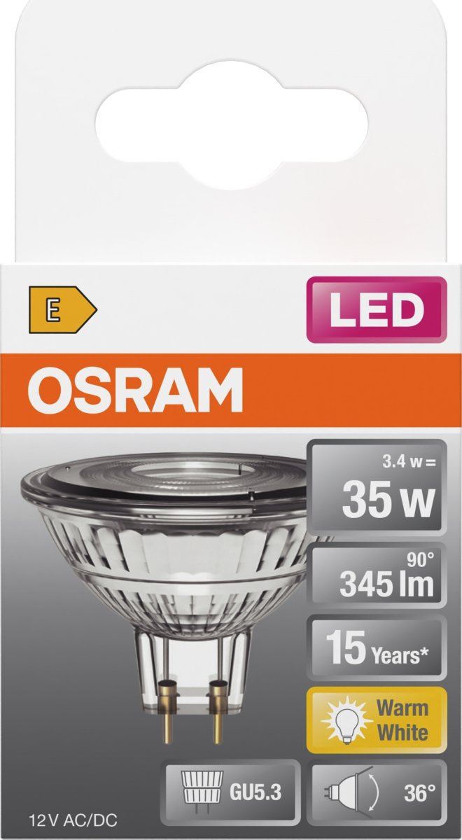 Osram LED Spotpære GU5.3, 3,4W
