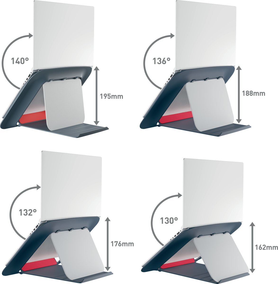 Leitz Cosy 17" laptop stander, grå