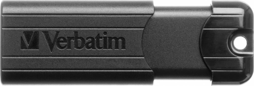 Verbatim USB 3.2, PinStripe, 32GB, Sort