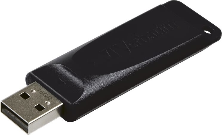 Verbatim USB 2.0 Store ´N´ Go Slider, 16GB, Sort