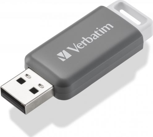 Verbatim USB-Nøgle, DataBar USB 2.0, 128GB, Grå
