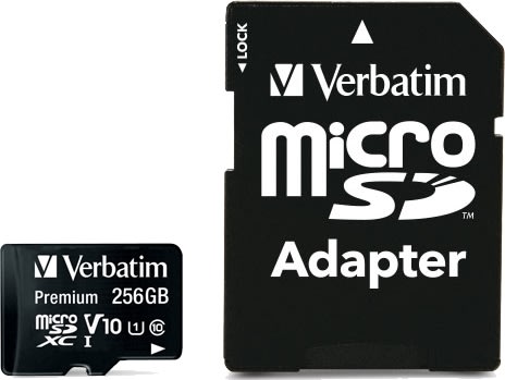 Verbatim Hukommelseskort, Micro SDXC Premium 256GB