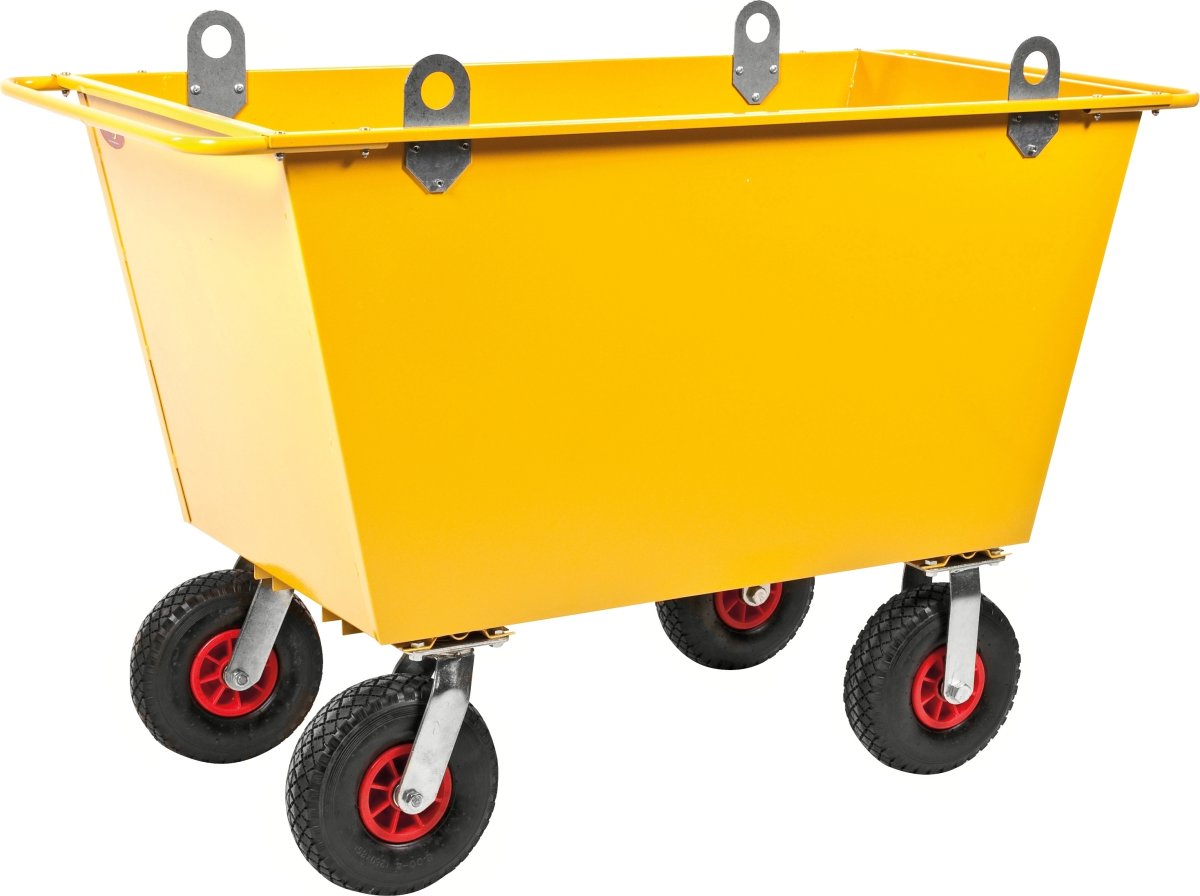 Fodervogn m. løftekroge, 300 liter,Luftgummihjul