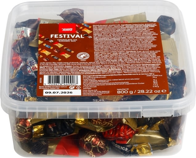 Toms Festival Chokolade, 800 g