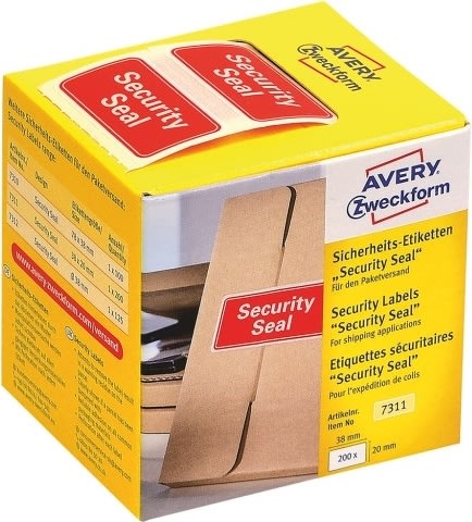 Avery 7311 Forseglingsmærker | 38x20 mm | 200 stk.