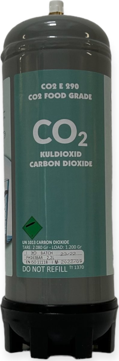 Waterrex CO2 trykregulator, 600 & 1200 gram