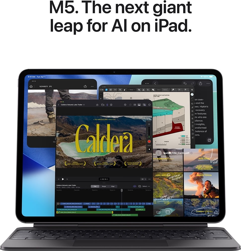 Apple iPad Pro 2025 13" Wi‑Fi + 5G, 1TB Nano, sølv