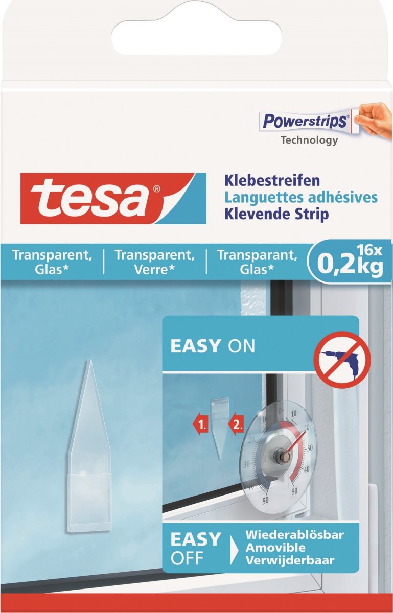 tesa Dobbeltklæbende strips | 16 stk.
