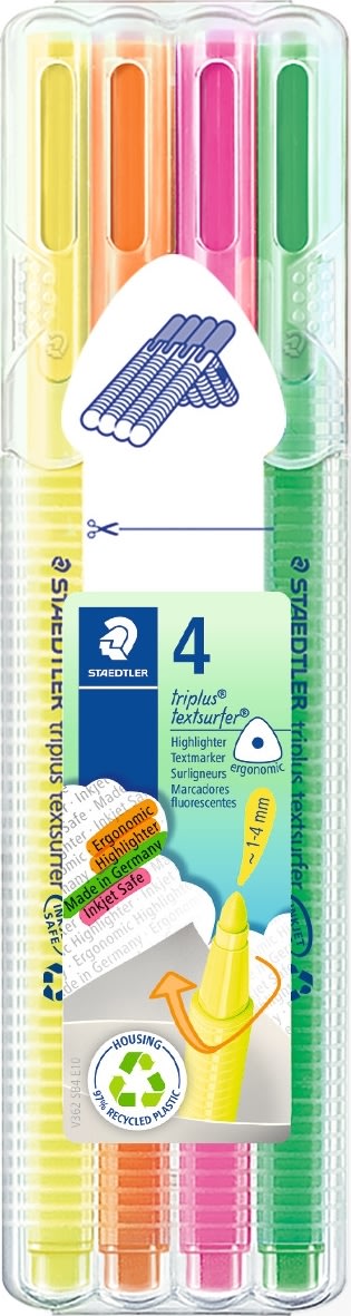 Staedtler Triplus Highlighter | 4 farver