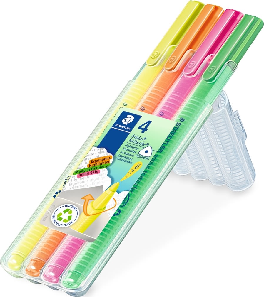 Staedtler Triplus Highlighter | 4 farver