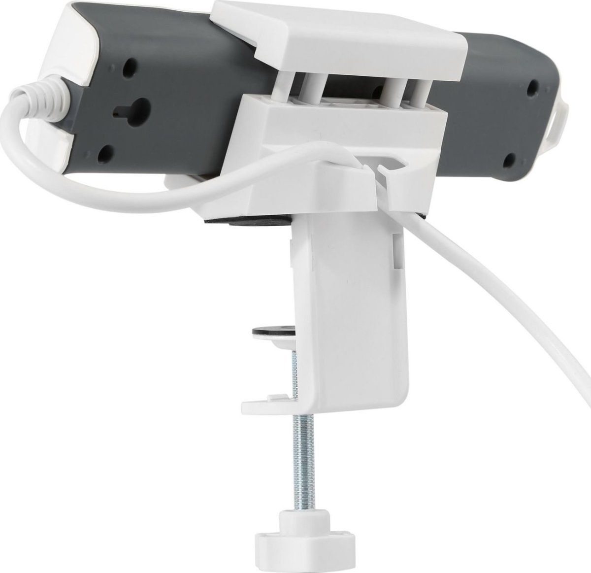 MicroConnect Stikdåseholder, m. bordklemme