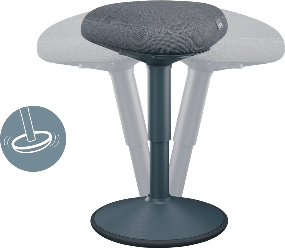 Leitz Ergo Active balancestol, mørkegrå
