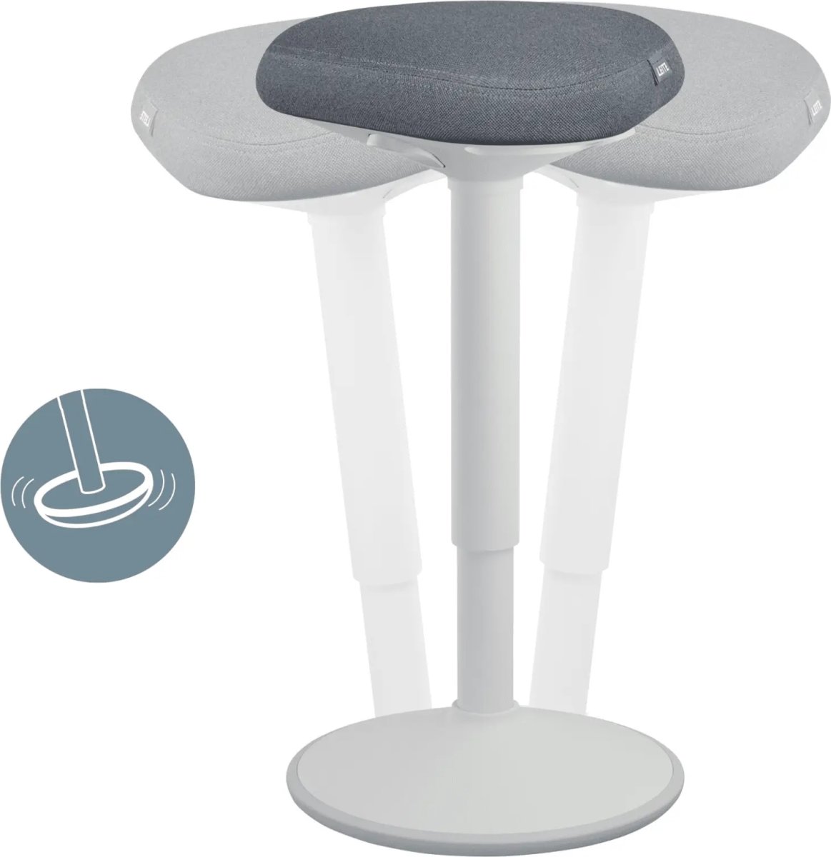 Leitz Ergo Active ståstol, grå