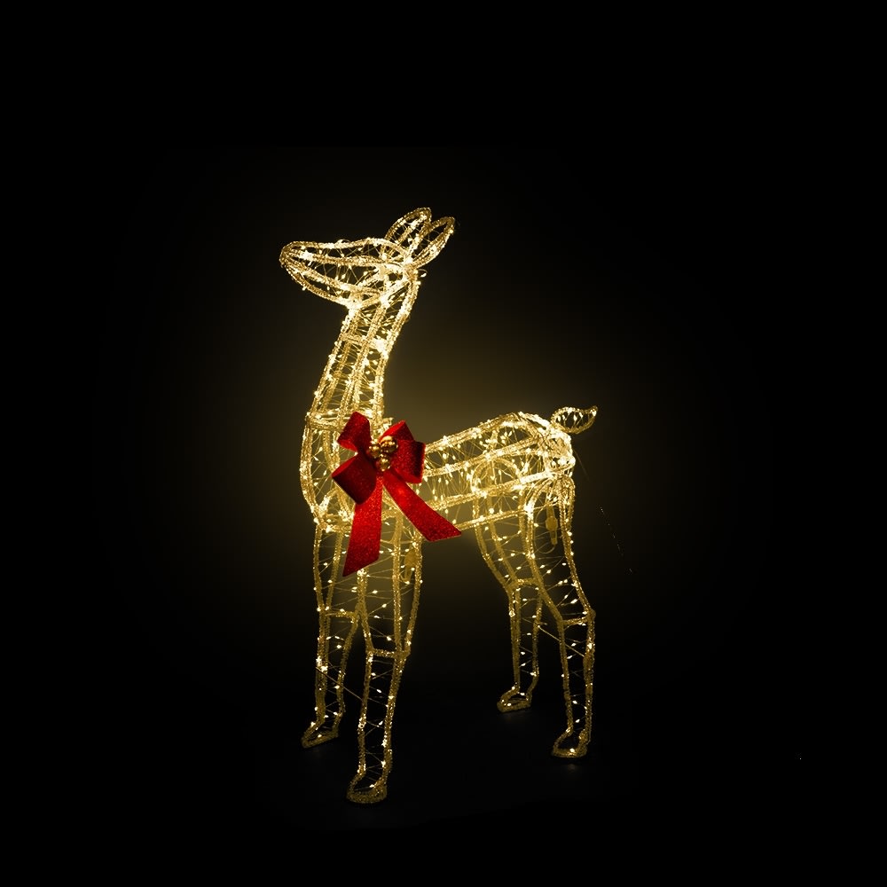 Lysende Rensdyr m. 560 LED, H95 cm
