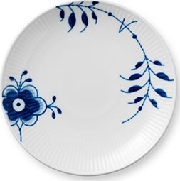 Royal Copenhagen Blå Mega Coupe Tallerken 19 cm