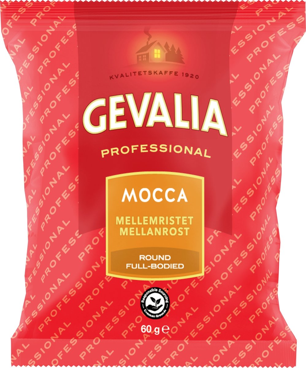 Gevalia Mocca filterkaffe portionsposer, 114 x 60g