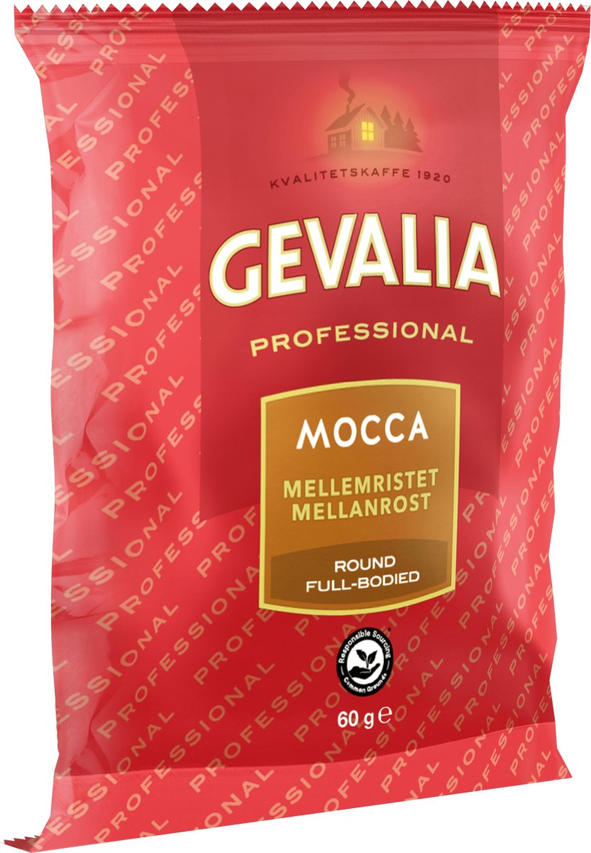 Gevalia Mocca filterkaffe portionsposer, 114 x 60g