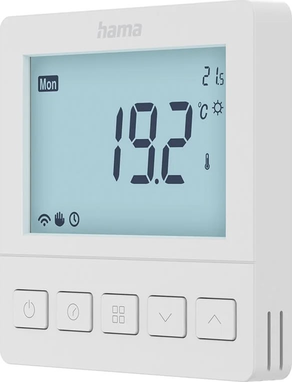 HAMA Termostat, gulvvarme Display, hvid