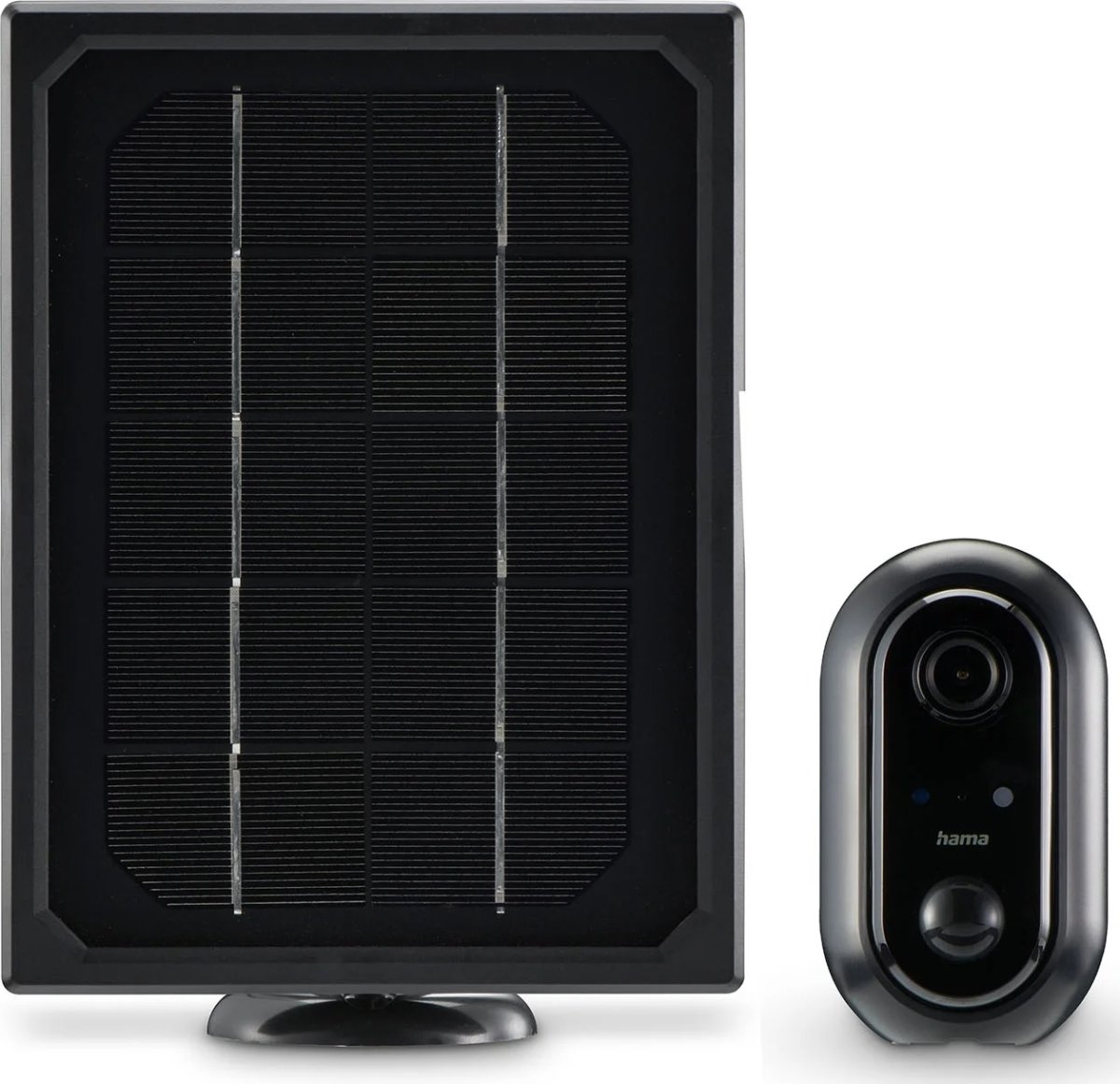 HAMA Overvågningskamera, udendørs, solcelle, sort