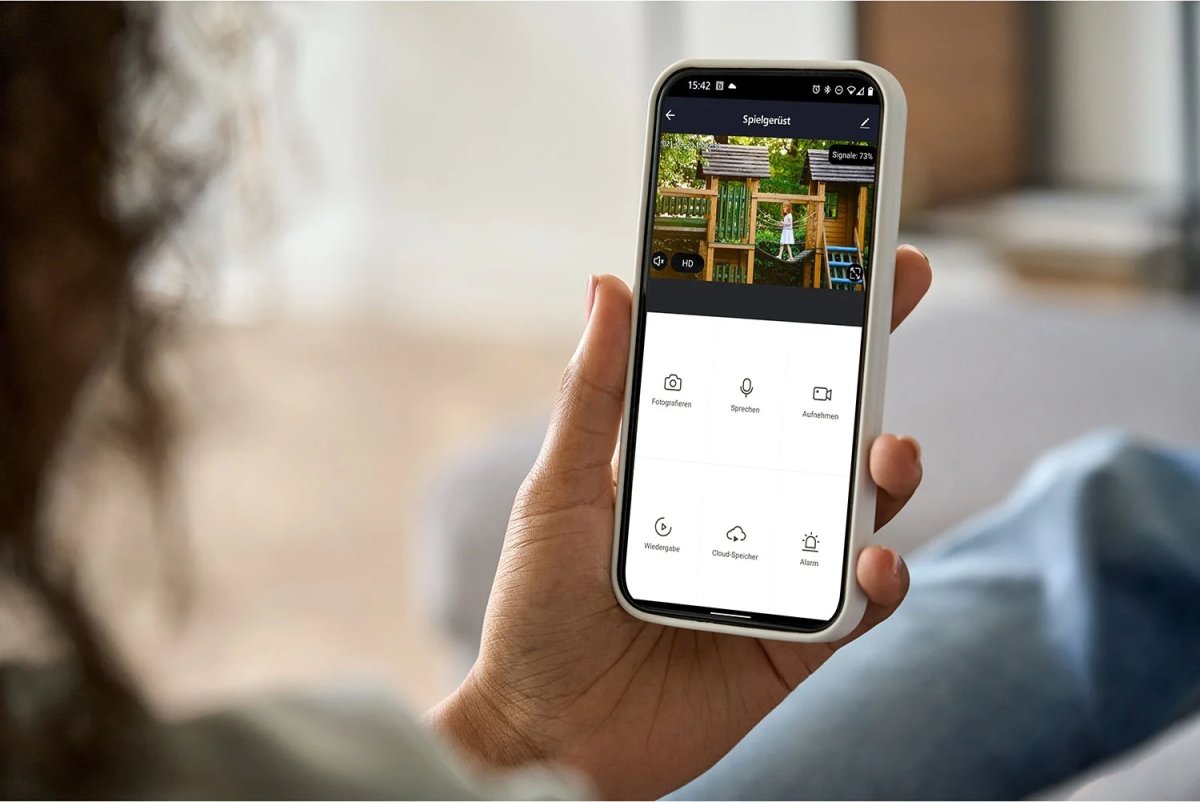 HAMA Overvågningskamera, udendørs, solcelle, sort