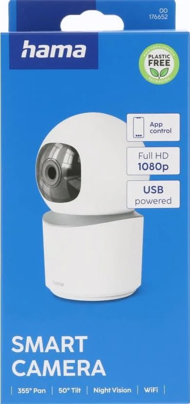 HAMA Overvågningskamera, indendørs, drejelig, hvid