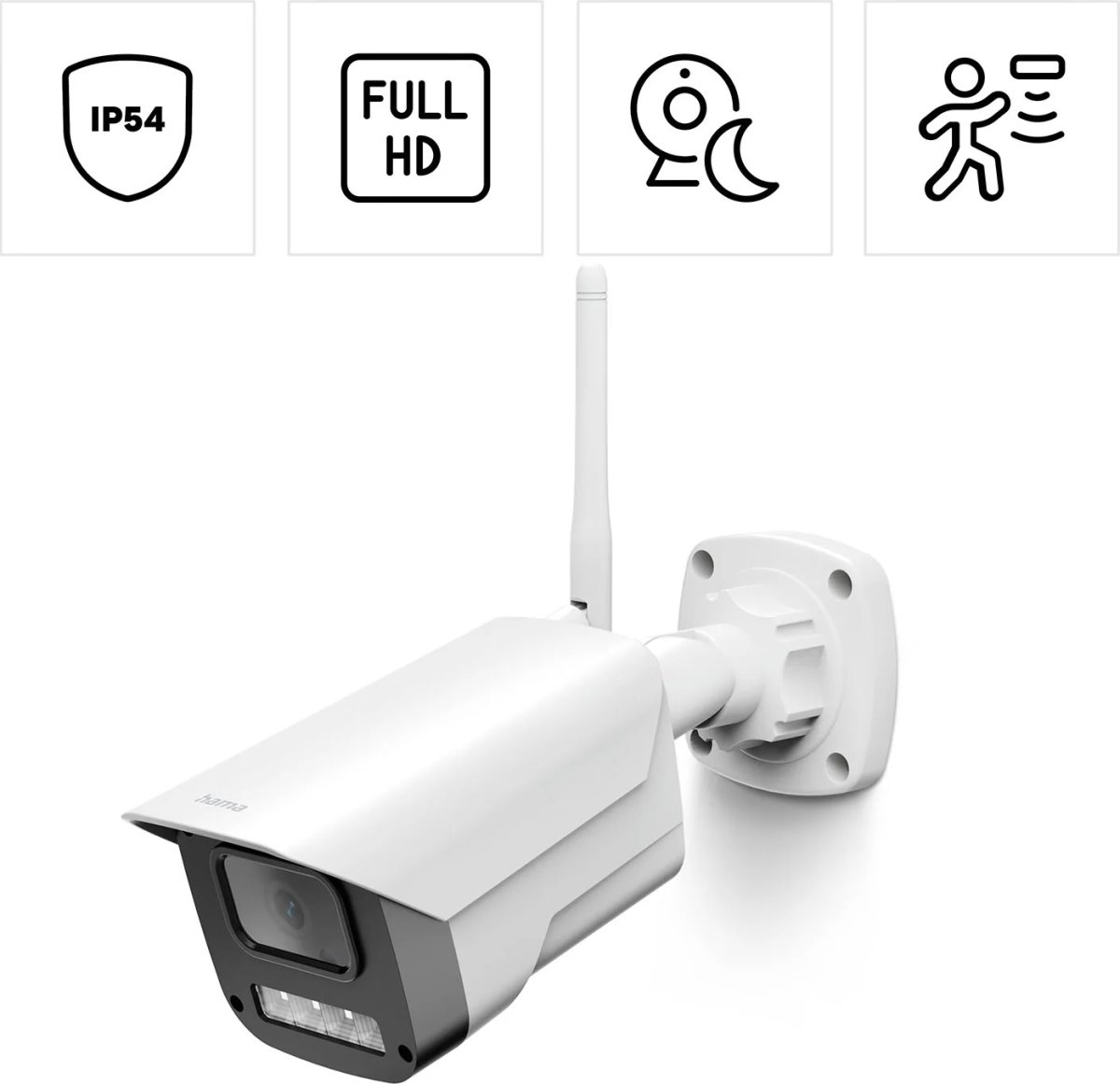 HAMA Overvågningskamera, Udendørs, hvid